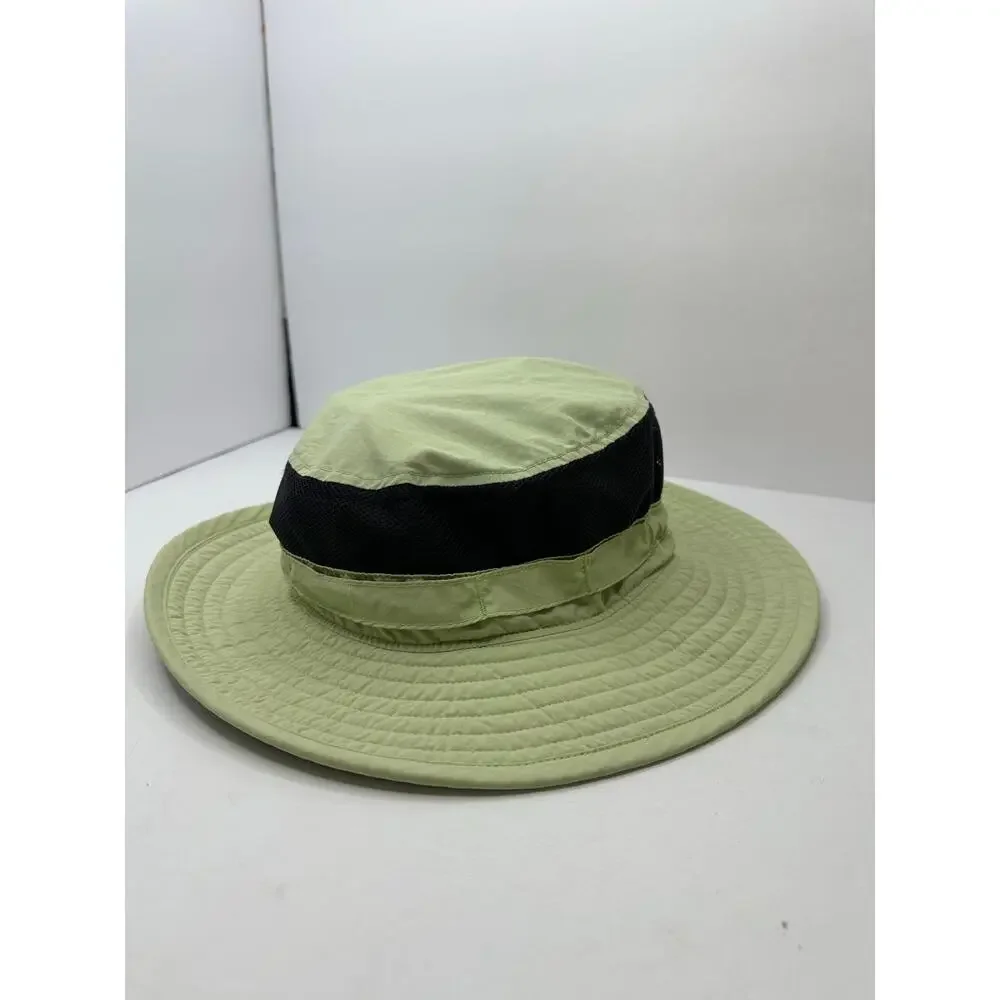 Columbia Sportswear Vtg Boonie Bucket Hat Sage Green Mesh Vented Unisex One Size